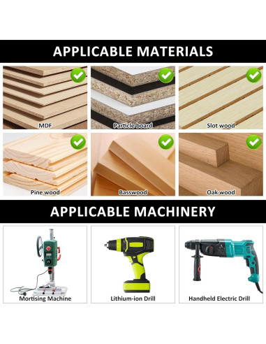 50 Brocas para Panel de Yeso SHASUXTING Acero M2 5.97 cm