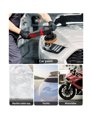 Pulidor Orbital Aleatorio AVID POWER 6" con 3 Almohadillas