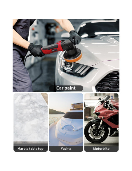 Pulidor Orbital Aleatorio AVID POWER 6" con 3 Almohadillas