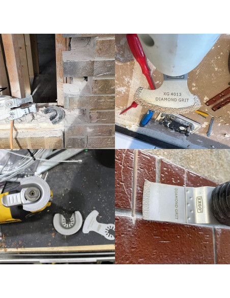 Cuchillas de Diamante XXGO XG4004D para Multitool Oscilante 4 Pcs