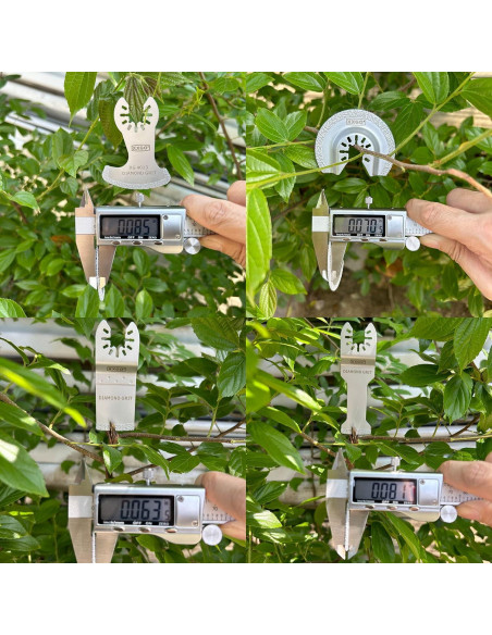 Cuchillas de Diamante XXGO XG4004D para Multitool Oscilante 4 Pcs