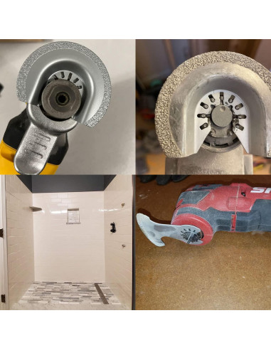 Cuchillas de Diamante XXGO XG4004D para Multitool Oscilante 4 Pcs