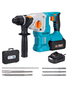 Martillo Rotatorio Inalámbrico Berserker 20V 4Ah Motor Sin Escobillas