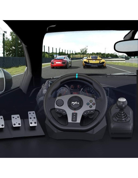 Volante de Carreras PXN V9 con Pedales y Palanca para PS4, PC, Xbox
