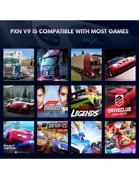 Volante de Carreras PXN V9 con Pedales y Palanca para PS4, PC, Xbox