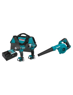 Kit Combo Makita 12V max CXT: Taladro, Atornillador y Soplador