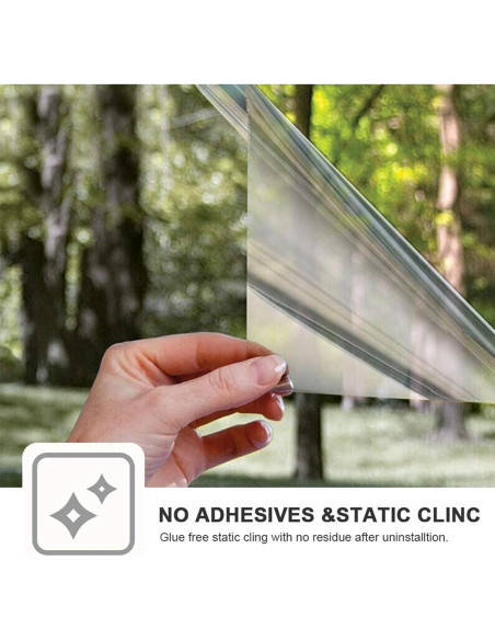 Película de Privacidad para Ventanas FILMGOO 30x218 cm Reflectante