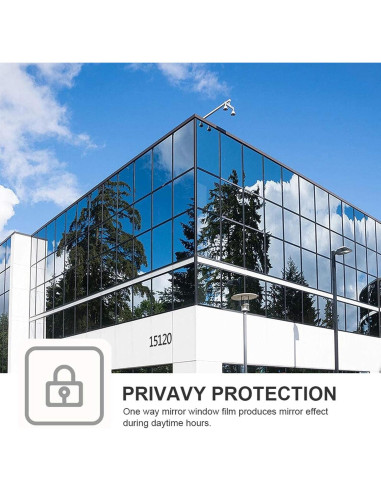 Película de Privacidad para Ventanas FILMGOO 30x218 cm Reflectante