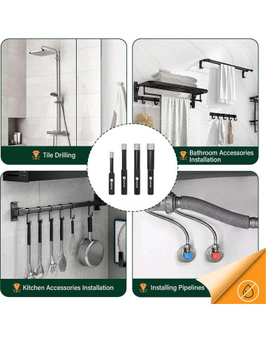 Broca de Núcleo Diamante 12.7mm ToolTrek para Cerámica y Granito