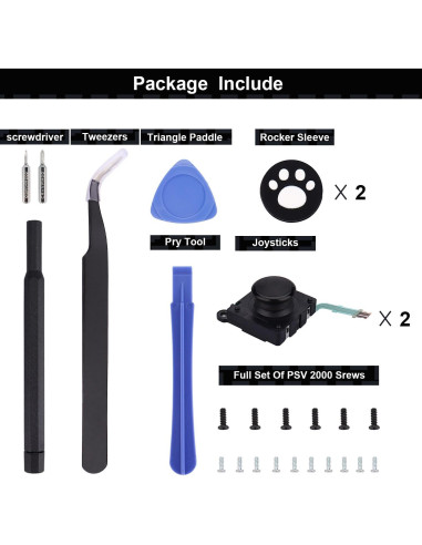Reemplazo Joysticks Analógicos 3D Ikpek para PS Vita 2000