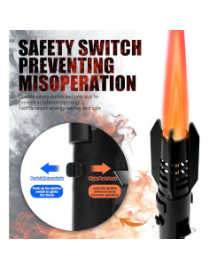 Encendedor de Camping AlpCraft Butano Ajustable a Prueba de Viento 2