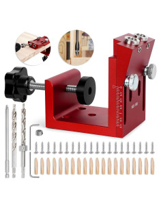 Kit de Plantilla de Agujeros de Pocket TBVHOMM Aluminio Ajustable