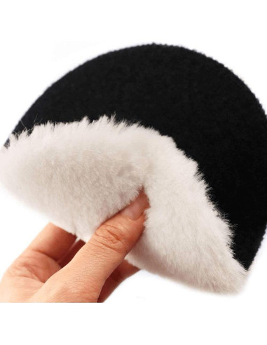 6 Pcs Almohadillas de Pulido de Lana IPELY 125mm con Adaptador M14