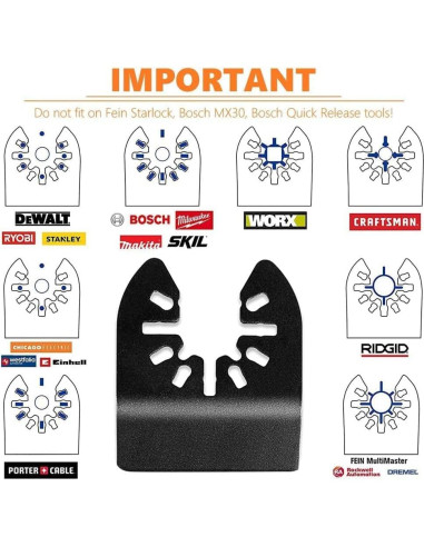 Hojas de sierra oscilante de titanio Diagtree 20 piezas para metal y madera