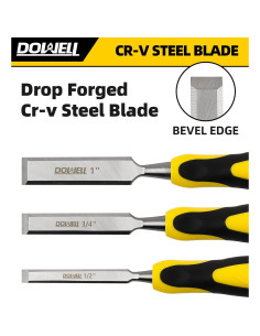 Juego de Cinceles de Madera DOWELL 4 Piezas con Bolsa 2