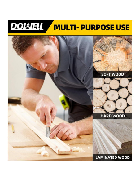 Juego de Cinceles de Madera DOWELL 4 Piezas con Bolsa