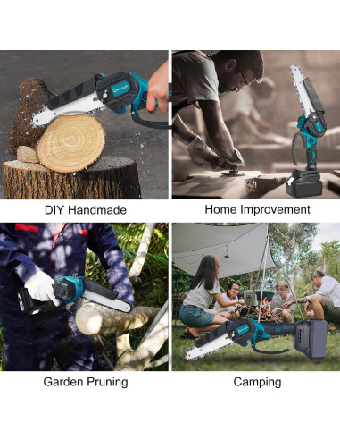 Mini Motosierra Inalámbrica QSDXNYDC 6" para Makita 18V