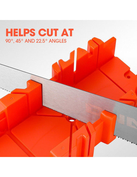 Caja de Inglete de Plástico DNA MOTORING 1pc para Carpintería