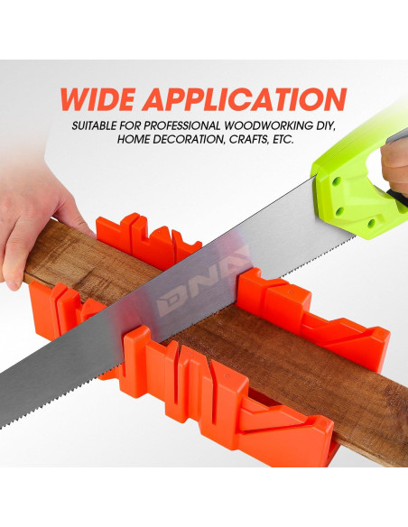 Caja de Inglete de Plástico DNA MOTORING 1pc para Carpintería