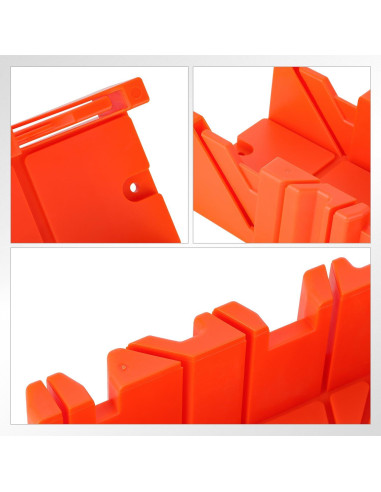 Caja de Inglete de Plástico DNA MOTORING 1pc para Carpintería