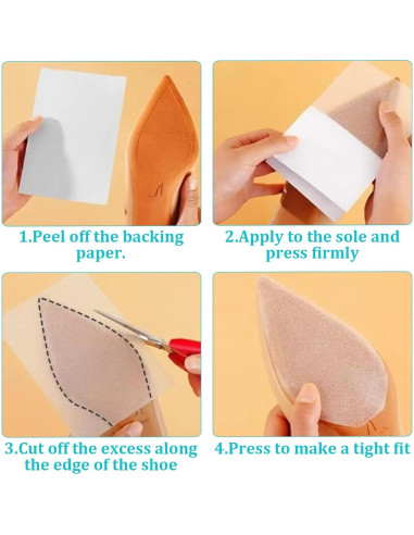 6 Protectores Antideslizantes para Tacones TORIHIKI 10.16x24.89cm