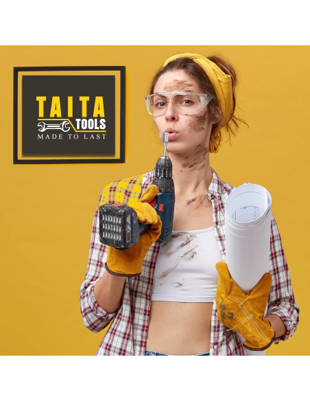 Fresa de Carburo TaitaTools 1/4" Doble Corte 10PCs