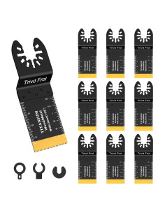 10 Cuchillas Oscilantes de Titanio TrivdPro para Corte Metal