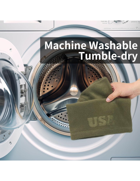 Conjunto Gorro y Cuello Gaiter Forro Polar Oliva Ejército