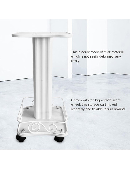 Carro de Salón DNYSYSJ Blanco 2 Niveles 69cm 40kg