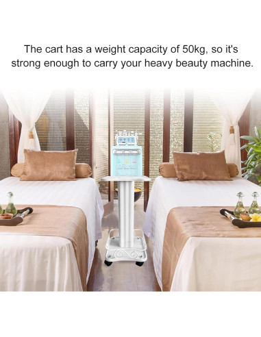 Carro de Salón DNYSYSJ Blanco 2 Niveles 69cm 40kg