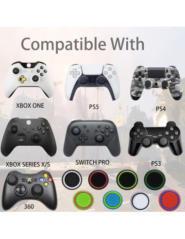 24 Tapas de Agarre de Joystick CTHTBZ para PS4, Xbox, Switch