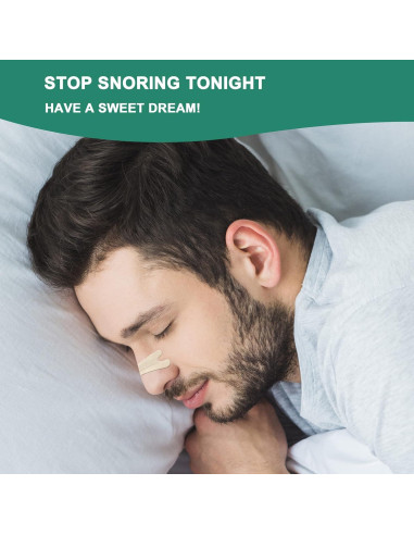 Tiras Nasales UPMOSTEK Anti Ronquidos 120 Unidades Alivio Congestión