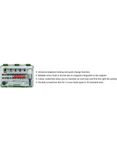 Juego de Destornilladores Ratchet Bosch 27 Pcs - Profesional 2