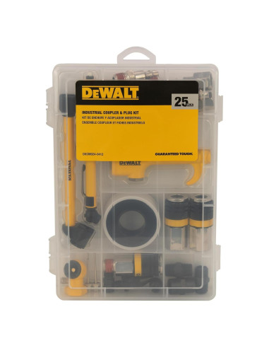Kit de Acopladores y Enchufes DEWALT 25 Piezas Industrial