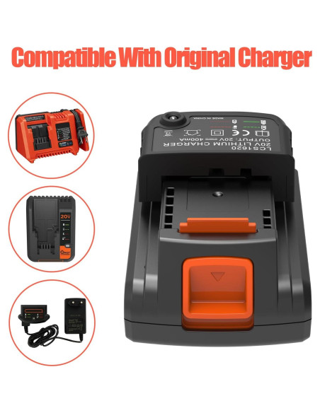 Paquete de 2 Baterías Li-ion 3000mAh 20V PEYESTEN con Cargador