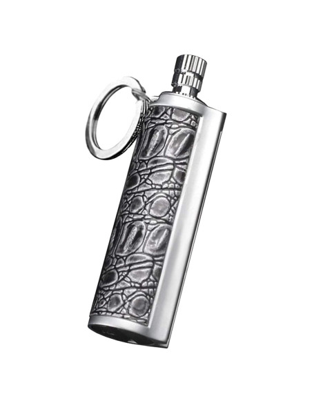 Mechero Permanente AMNSUNNARI Gris Recargable a Prueba de Agua Mechero Permanente AMNSUNNARI Gris Recargable a Prueba de Agua