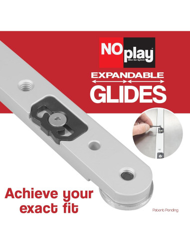 Barras de Inglete de Aluminio NoPlay 43.18 cm - Paquete de 2