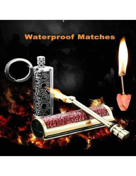 Mechero Permanente AMNSUNNARI Gris Recargable a Prueba de Agua Mechero Permanente AMNSUNNARI Gris Recargable a Prueba de Agua