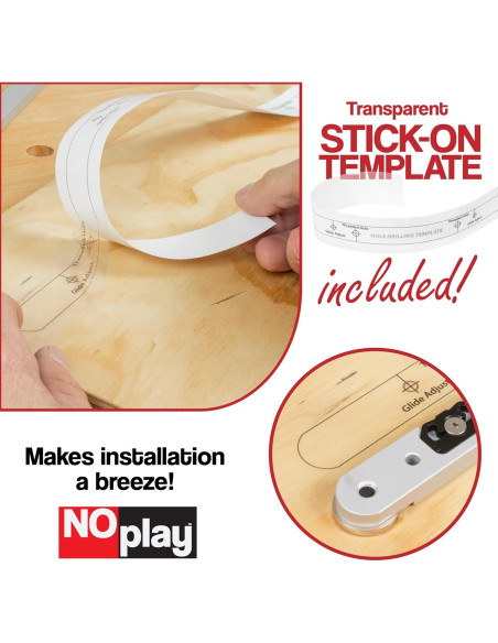 Barras de Inglete de Aluminio NoPlay 43.18 cm - Paquete de 2