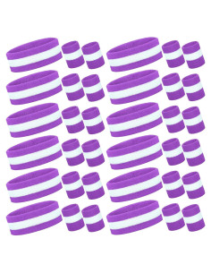 Conjunto de Muñequera y Diadema Eurzom 36 Pcs Neón