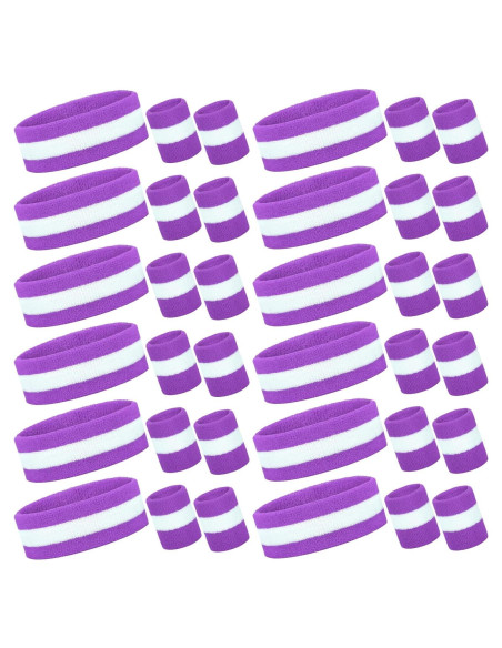 Conjunto de Muñequera y Diadema Eurzom 36 Pcs Neón