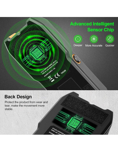 Buscador de Estudio SUNTUTUFY TH530 5 en 1 con Pantalla LCD