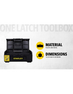 Caja de herramientas STANLEY 16" (40.64 cm) con organizadores 2