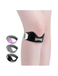 Correa de Silicona Ajustable GOUNOD para Tendinitis Patelar - 2-Pack Negro