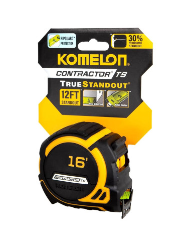 Cinta Métrica Komelon 4.88 m Cuchilla Ancha 93416