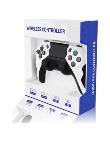 Controlador Inalámbrico Play+ Rojo y Negro para PS4/PC