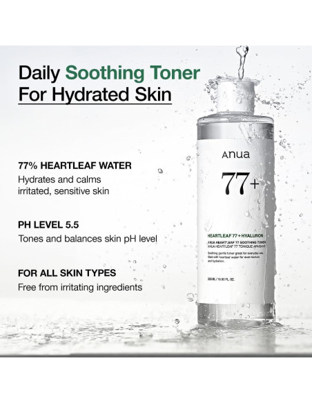 Tónico Calmante Anua 250ml - Hidratante y Purificante Tónico Calmante Anua 250ml - Hidratante y Purificante