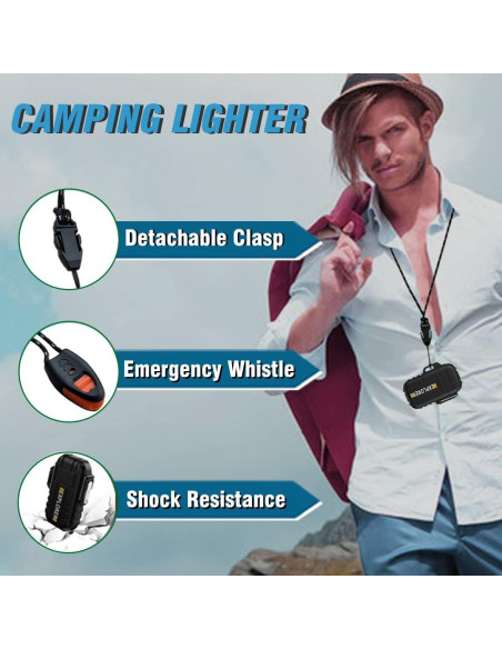 Encendedor Butano Recargable Jaerdhs Negro a Prueba de Viento