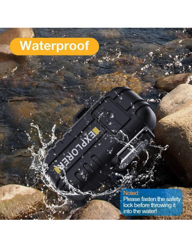 Encendedor Butano Recargable Jaerdhs Negro a Prueba de Viento