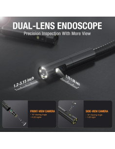 Cámara de Inspección Teslong NTS300 Doble Lente 1m IP67 2